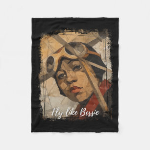 Bessie Coleman Black History Monte African America Fleecedecke