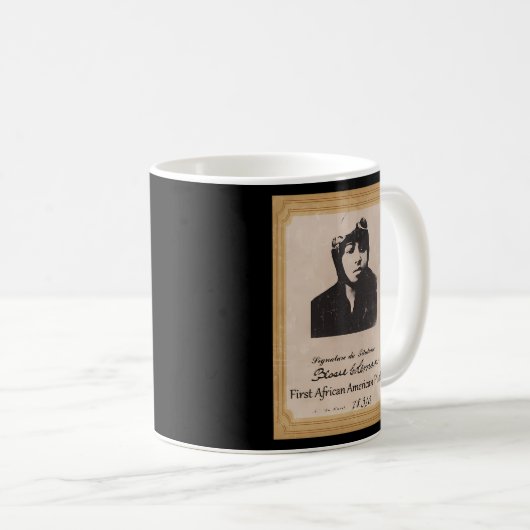 Bessie Coleman Erster Afrikanischer Pilot Kaffeetasse (VorderseiteRechts)