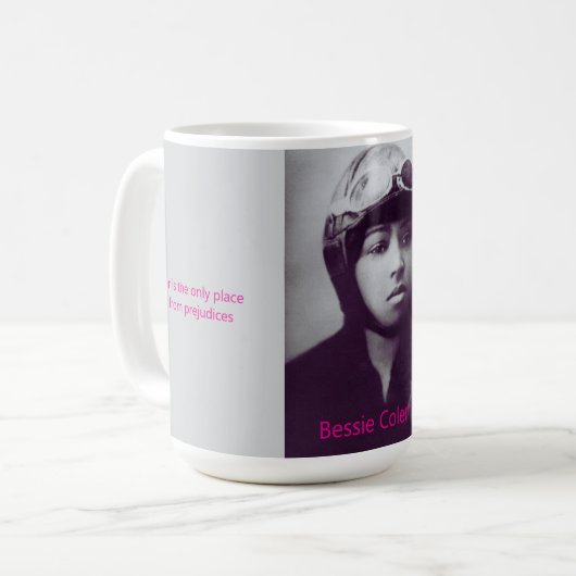 Bessie Coleman Kaffeetasse (Vorderseite Links)