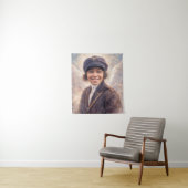 Bessie Coleman mit Flügeln Gemälde Wandteppich (Beispiel)
