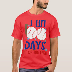 Best 100. Day of School Baseball I Hit 100 Days O T-Shirt