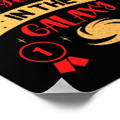 BEST 1. GRADER IN DER GALAXIE lustig niedlich Poster (Ecke)