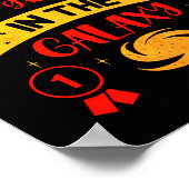 BEST 3D GRADER IN DER GALAXIE lustig niedlich Poster (Ecke)