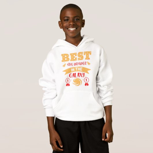 BEST 5. GRADER IN DER GALAXIE lustig niedlich Hoodie (Vorne ganz)