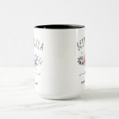 Best Abuela jemals - (IHR NAME) Pink Bouquet Tasse (Zentrum)
