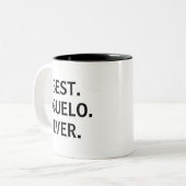 Best Abuelo Ever Spanish Grandfather Zweifarbige Tasse (Vorderseite Links)