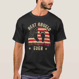 Best Abuelo jemals Men Vintag American Flag Decke  T-Shirt