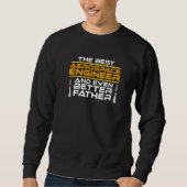 Best Aerospace Engineer Father Rocket Engineering  Sweatshirt (Vorderseite)