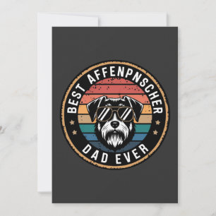 Best Affenpnscher Vater Ever Funny Dog Einladung