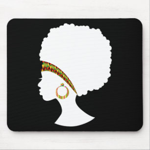 Best African American Kente Natural Hair Cloud Wom Mousepad