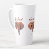 BEST African Forest Elephant EVER T - Shirt Throw Milchtasse (Linke Ecke)