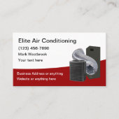 Best Air Conditioning Service Business Cars Visitenkarte (Vorderseite)