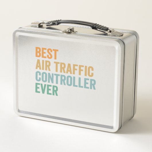 Best Air Traffic Controller Ever Funny Retro Gift Metall Brotdose (Vorderseite)