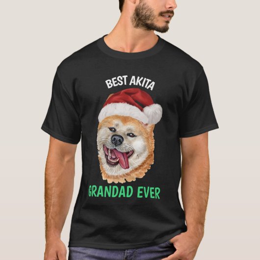 Best Akita Grandad je T - Shirt (Vorderseite)