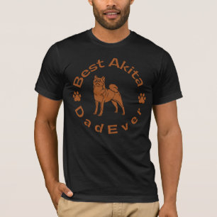 Best Akita Vater Ever Funny Vatertag T-Shirt