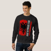 Best Albanian Grandpa Ever Albania Flag Father's D Sweatshirt (Vorne ganz)
