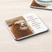 Best Alpaca Monobrow Getränkeuntersetzer (Linke Seite)