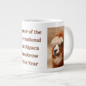Best Alpaca Monobrow Jumbo-Tasse (Vorderseite Rechts)