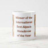 Best Alpaca Monobrow Jumbo-Tasse (Vorderseite)