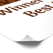 Best Alpaca Monobrow Poster (Ecke)