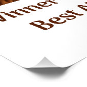 Best Alpaca Monobrow Poster (Ecke)