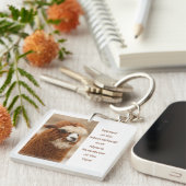 Best Alpaca Monobrow Schlüsselanhänger (Vorderseite rechts)