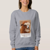 Best Alpaca Monobrow Sweatshirt (Vorderseite)
