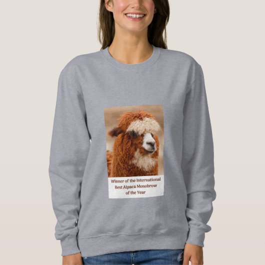 Best Alpaca Monobrow Sweatshirt (Vorderseite)