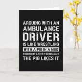 Best Ambulance Driver Paramedium Emergency Emt Ems Karte (Gelbe Blume)