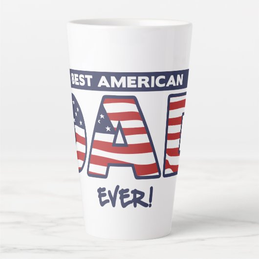 Best American Dad Ever Milchtasse (Vorderseite)