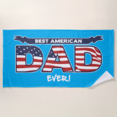 Best American Dad Ever Strandtuch (Vorderseite)