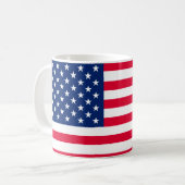Best American Patriotic Design Kaffeetasse (Vorderseite Links)