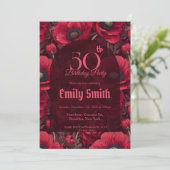 Best Anemones Charm 20Th Birthday Einladung (Stehend Vorderseite)