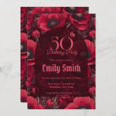 Best Anemones Charm 20Th Birthday Einladung (Vorne/Hinten)