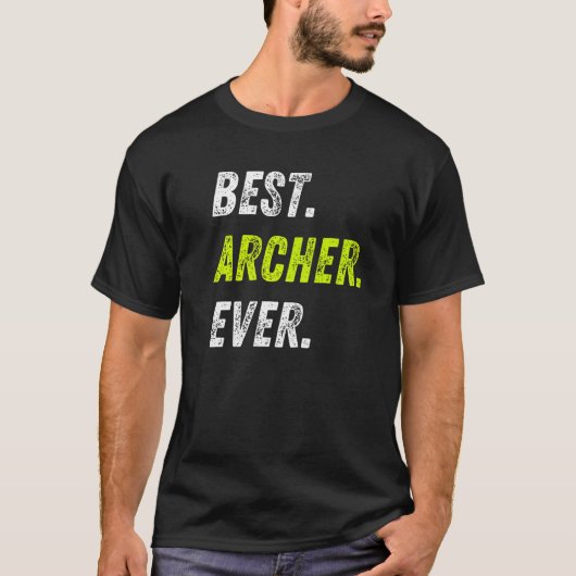 Best Archer Ever Bow And Arrow Sport Archery Premi T-Shirt (Vorderseite)