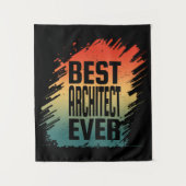 BEST ARCHITECT EVER WANDTEPPICH (Vorderseite)