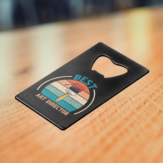 Best Art Director Retro - Crew-Geschenk Geldbeutel Flaschenöffner