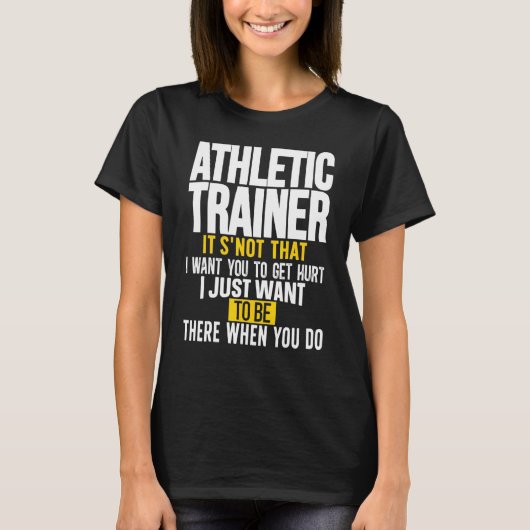 Best Athletic Trainer Athletic Training T-Shirt (Vorderseite)