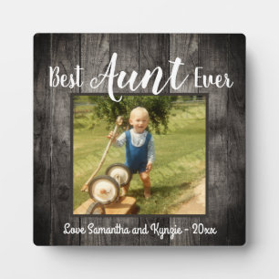 Best Aunt Ever Love Desk Foto Fotoplatte