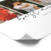 Best Aunt Ever Modern Script 4 Photos Collage Gift Poster (Ecke)