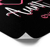 Best aunt ever poster (Ecke)