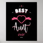 Best aunt ever poster (Vorne)