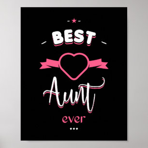 Best aunt ever poster
