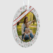 Best Aunt Ever Winter Pine Berry Ribbon Ornament (Vorderseite)