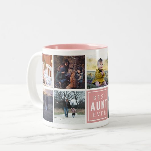 Best AUNT jemals Custom Foto Tasse (Vorderseite Links)