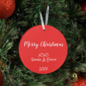 Best Aunt Uncle Ever Christmas Tree Foto Red Ornament