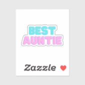 Best Auntie Aufkleber (Blatt)