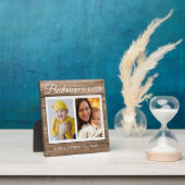 Best Auntie Ever 2 Photo Collage Rustic Wood Fotoplatte (InSitu)