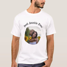 Best Auntie Ever BAE lädt Ihr quadratisches Foto h T-Shirt