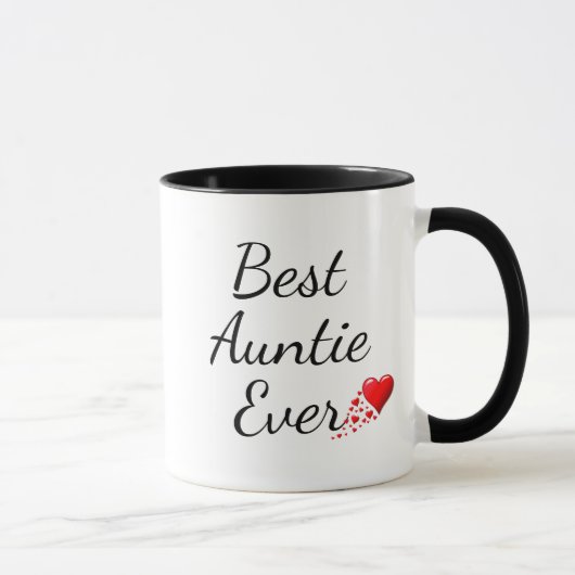 BEST AUNTIE JE Personalisierte Sprichwörter 31 Tasse (Rechts)